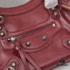 6930e04a6e68136f4d9b2198 Small Silver Buckle Balenciaga Motorcycle Bag with Box