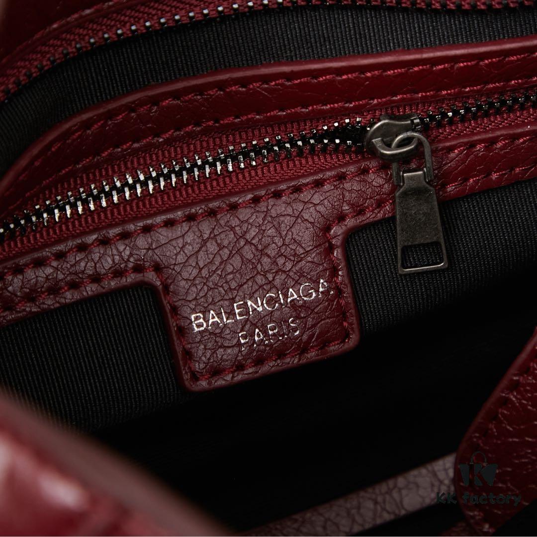 6930e04a6e68136f4d9b219b Small Silver Buckle Balenciaga Motorcycle Bag with Box