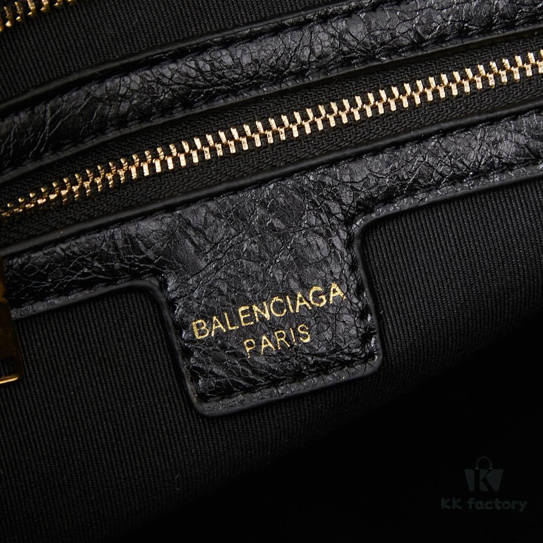 6930e0736e68136f4d9b21dc Balenciaga Motorcycle Bag in Medium Size with Gold Buckle, Includes Box