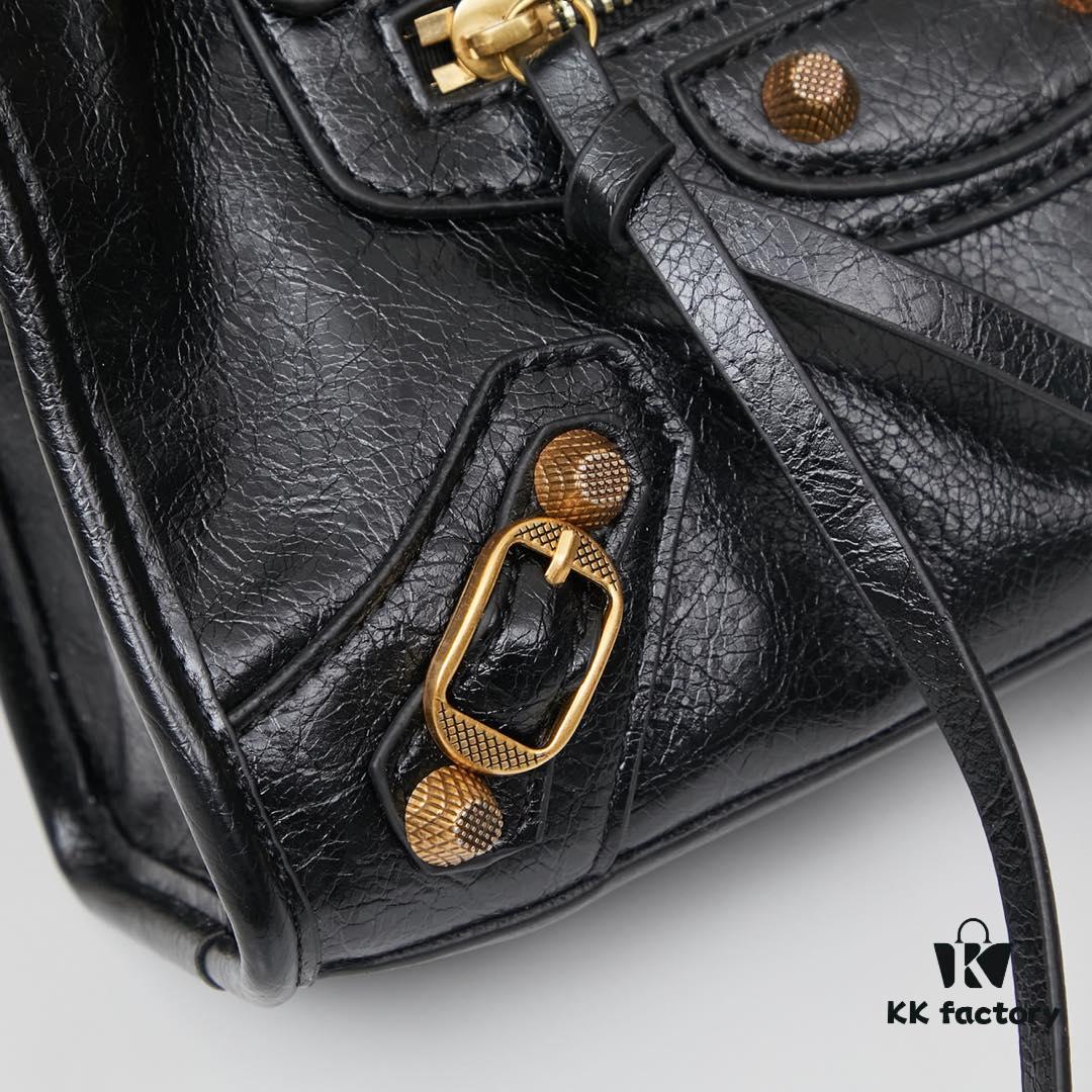 6930e0736e68136f4d9b21dd Small Gaint City Bag with Gold Buckle 💰 Including Box Balenciaga Motorcycle Bag