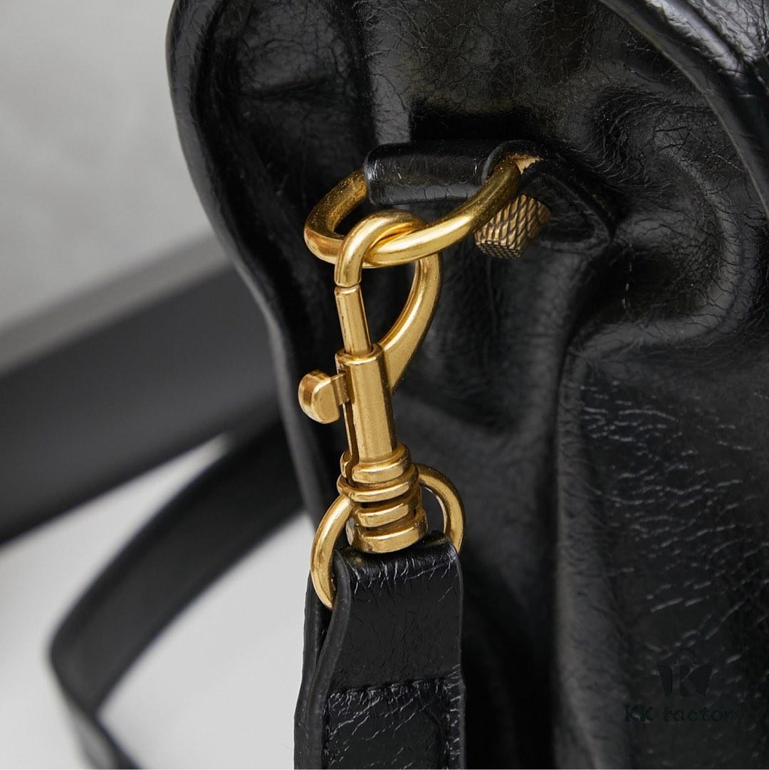 6930e0776e68136f4d9b21e3 Large Gilded Button Balenciaga Motorcycle Bag with Box