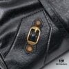 6930e0796e68136f4d9b21e6 Balenciaga Motorcycle Bag in Medium Size with Gold Buckle, Includes Box