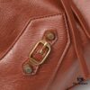 6930e09b6e68136f4d9b221e Large Golden Buckle Balenciaga Motorcycle Bag with Box