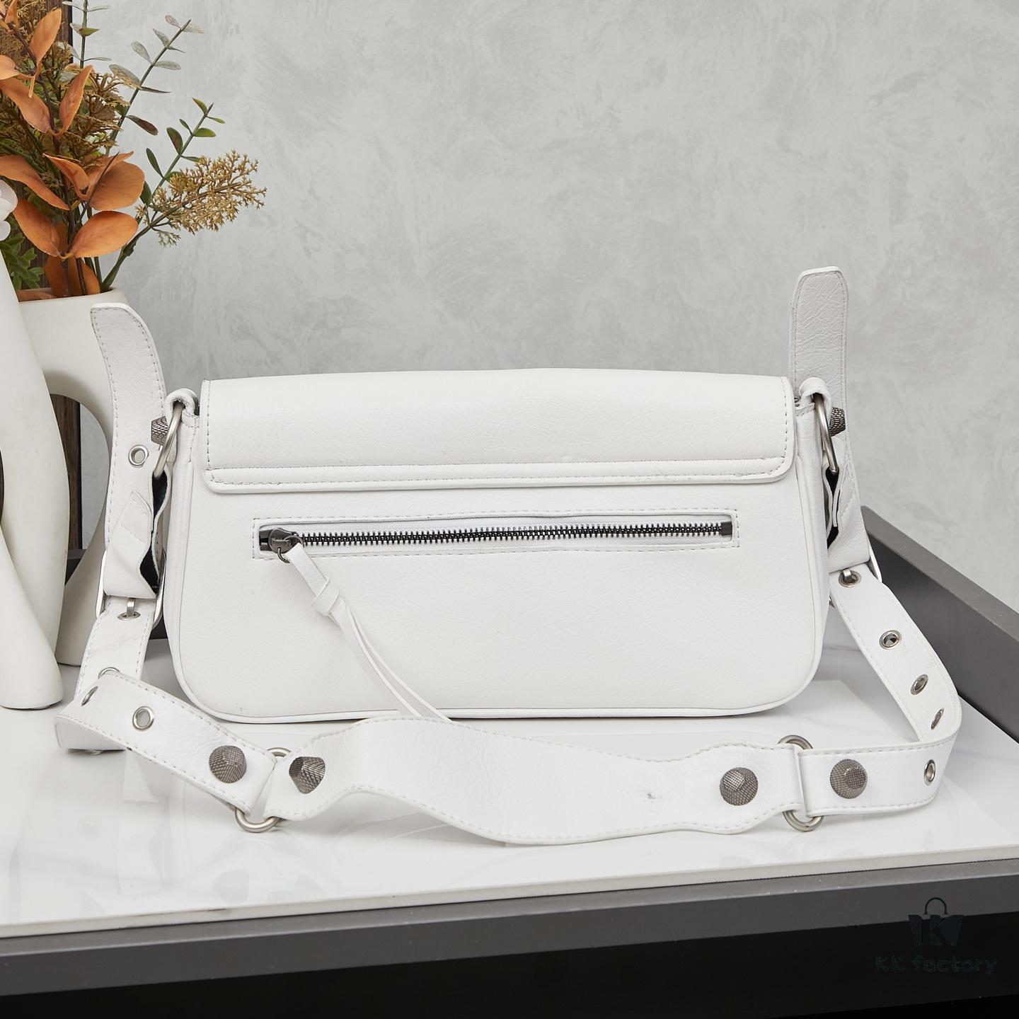 Balenciaga Le Cagole Sling Bag - New Arrival, Baguette Style, Italian Imported Leather
