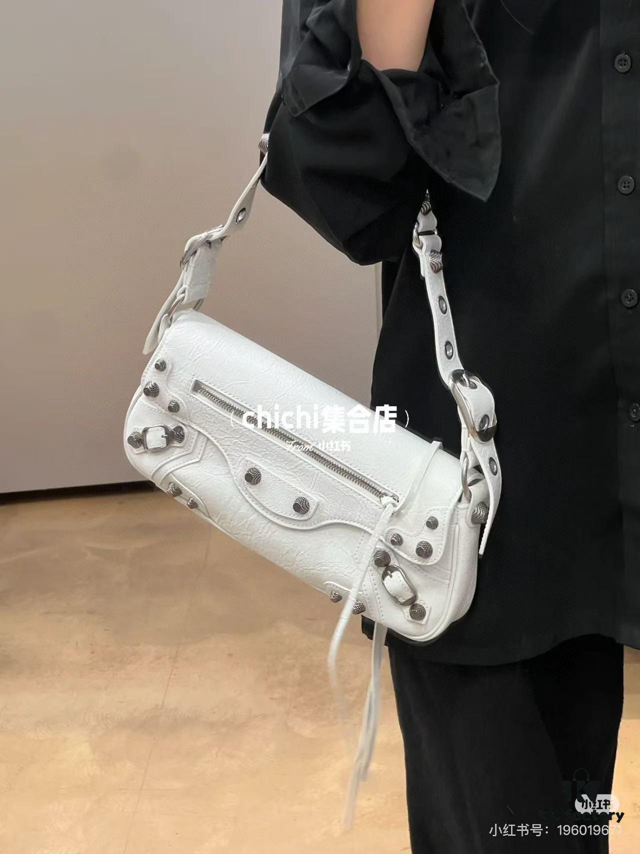 6930e0c96e68136f4d9b224c Balenciaga Le Cagole New Sling Bag - Italian Imported Leather, Minimalist Design, Practical Size 28x15x5