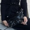 6930e0df6e68136f4d9b2264 Balenciaga LE CAGOLE MEDIUM BUM BAG IN BLACK TEXTURED LAMB LEATHER