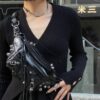 6930e0e76e68136f4d9b2270 Balenciaga LE CAGOLE MEDIUM BUM BAG IN BLACK TEXTURED LAMB LEATHER