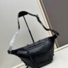 6930e0ef6e68136f4d9b227b Balenciaga LE CAGOLE ||| LE CAGOLE MEN Medium Waist Bag in Black Fine-Grain Lambskin