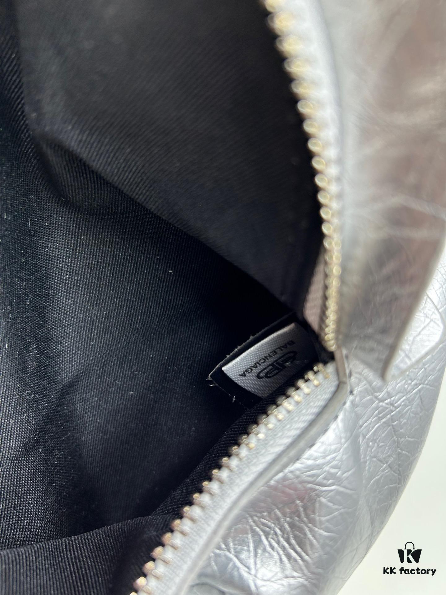 6930e0fc6e68136f4d9b228e Balenciaga LE CAGOLE MEDIUM BLACK GOAT LEATHER WAIST BAG WITH BOX
