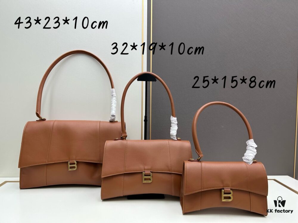 6930e0fd6e68136f4d9b228f Balenciaga Latest Long Handle Hourglass Bag (Box Included)