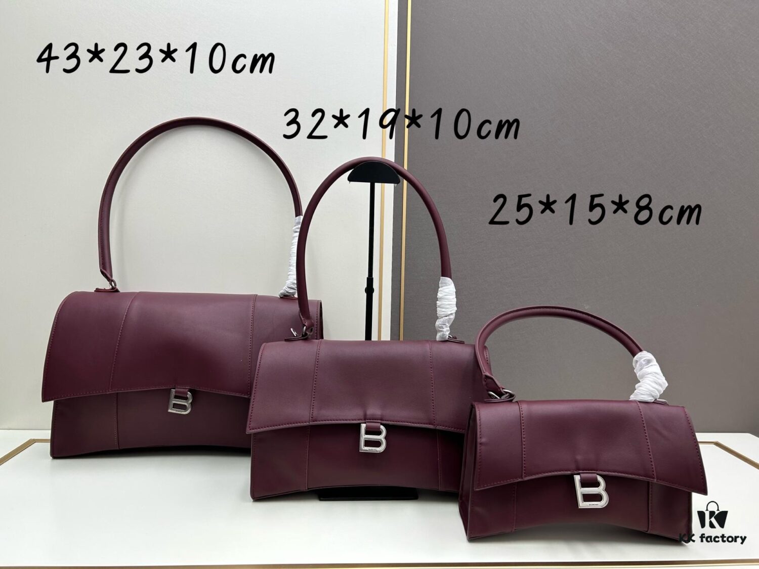 Balenciaga Latest Long Handle Hourglass Bag (With Box)