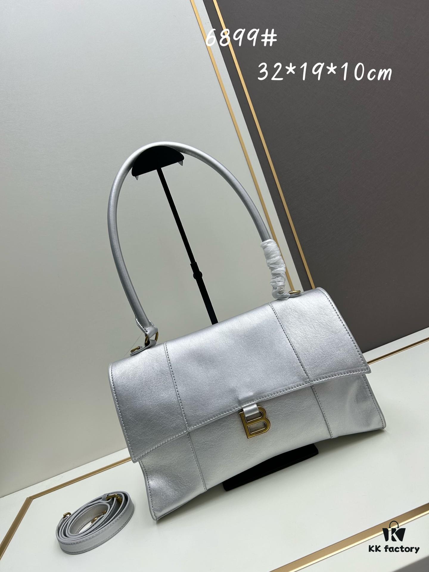6930e1106e68136f4d9b22aa Balenciaga Latest Long Handle Hourglass Bag (Box Included)