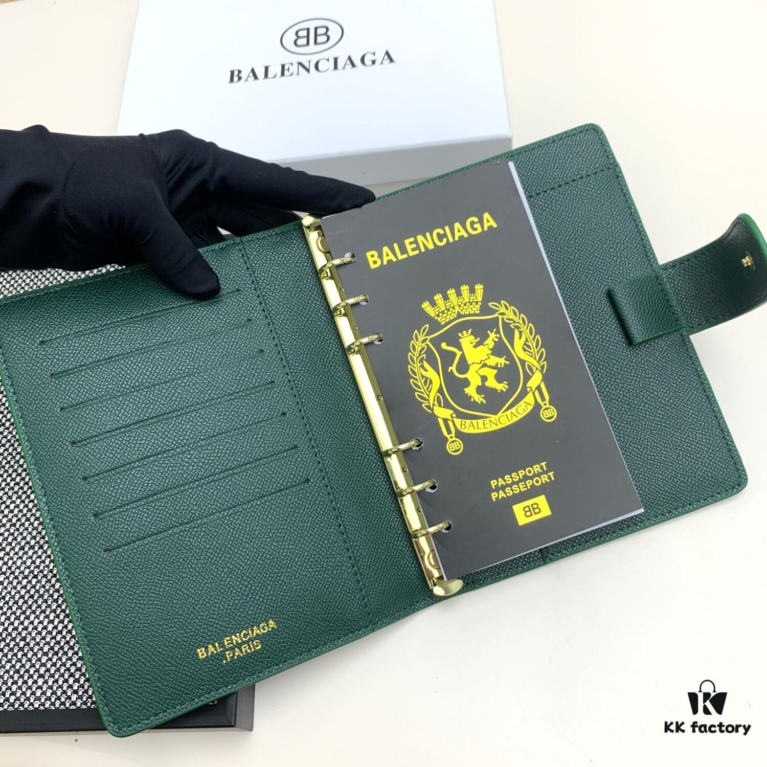 6930e1906e68136f4d9b2347 BALENCIAGA Notepad Secret Cabinet Style, Fine Smooth Material, Impeccable Craftsmanship with Built-in Card Slots and Dividers, Size 15x19x4cm