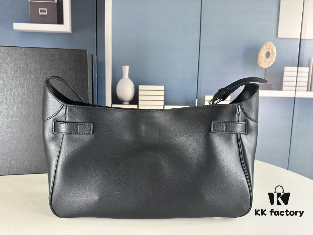 6930e1ae6e68136f4d9b2366 New BALENCIAGA Winter 24 Collection Re-See Shoulder Bucket Bag, Full-Grain Leather, Minimalist Luxury Design, Upcycled Motorbike Glove Clutch with Keychain Closure, Effortlessly Chic Look