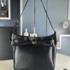6930e1bb6e68136f4d9b2375 New BALENCIAGA Winter 24 Collection Re-See Shoulder Bucket Bag, Full-Grain Leather, Minimalist Luxury Design, Upcycled Motorbike Glove Handbag with Keychain Closure, Elegant and Sophisticated Lazy Lady Style