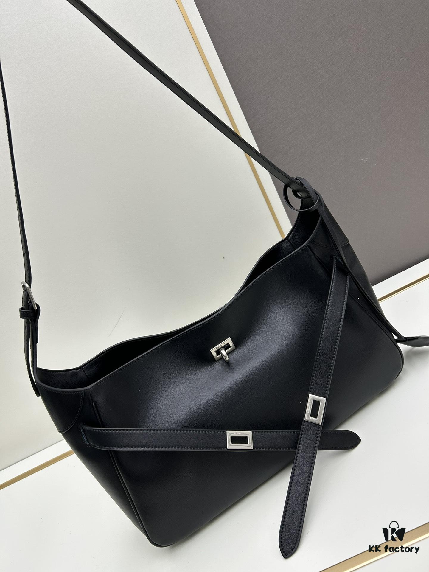 6930e2196e68136f4d9b23fb New BALENCIAGA Winter 24 Collection Re-See Shoulder Bucket Bag, Top-Grain Cowhide Leather, Minimalist Luxury Design