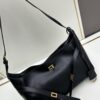 6930e2206e68136f4d9b2401 New BALENCIAGA Winter 24 Collection Re-See Shoulder Bucket Bag, Full-Grain Leather, Minimalist Luxury Design, Upcycled Motorbike Glove Handbag with Keyring Closure, Elegant and Edgy Style