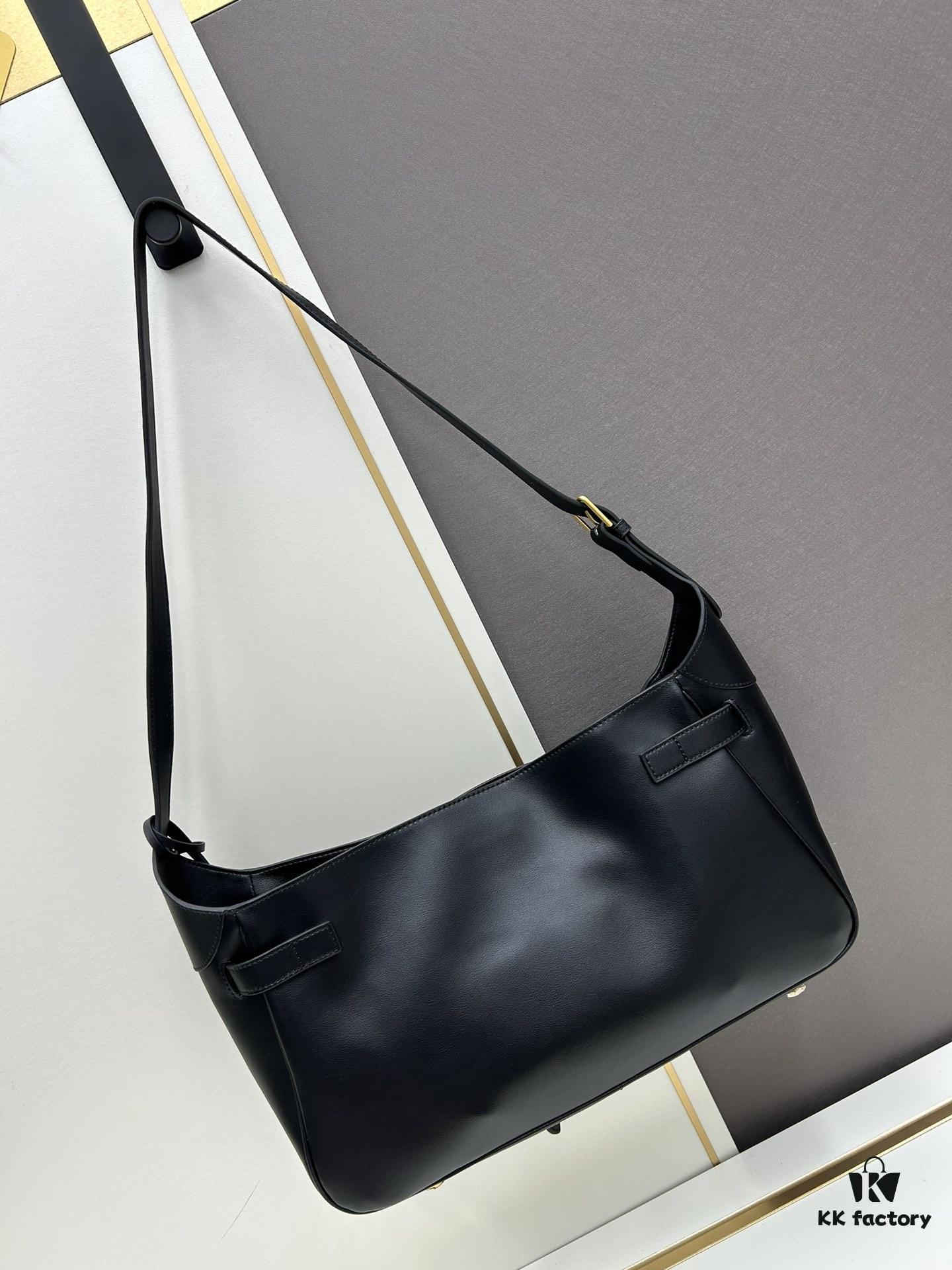 6930e2226e68136f4d9b2405 New BALENCIAGA Winter 24 Collection Re-See Shoulder Bucket Bag, Full-Grain Leather, Minimalist Luxury Design, Upcycled Motorbike Glove Handbag with Keyring Closure, Elegant and Edgy Style