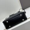 New Balenciaga Winter 24 Collection Re-see Shoulder Bucket Bag, Full-Grain Leather, Minimalist Luxury Design, Upcycled Motorcycle Glove Handbag with Keychain Closure, Effortless Chic Style