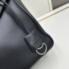 New Balenciaga Winter 24 Collection Re-see Shoulder Bucket Bag, Full-Grain Leather, Minimalist Luxury Design, Upcycled Motorcycle Glove Handbag with Keychain Closure, Effortless Chic Style