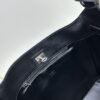 New Balenciaga Winter 24 Collection Re-see Shoulder Bucket Bag, Full-Grain Leather, Minimalist Luxury Design, Upcycled Motorcycle Glove Handbag with Keychain Closure, Effortless Chic Style