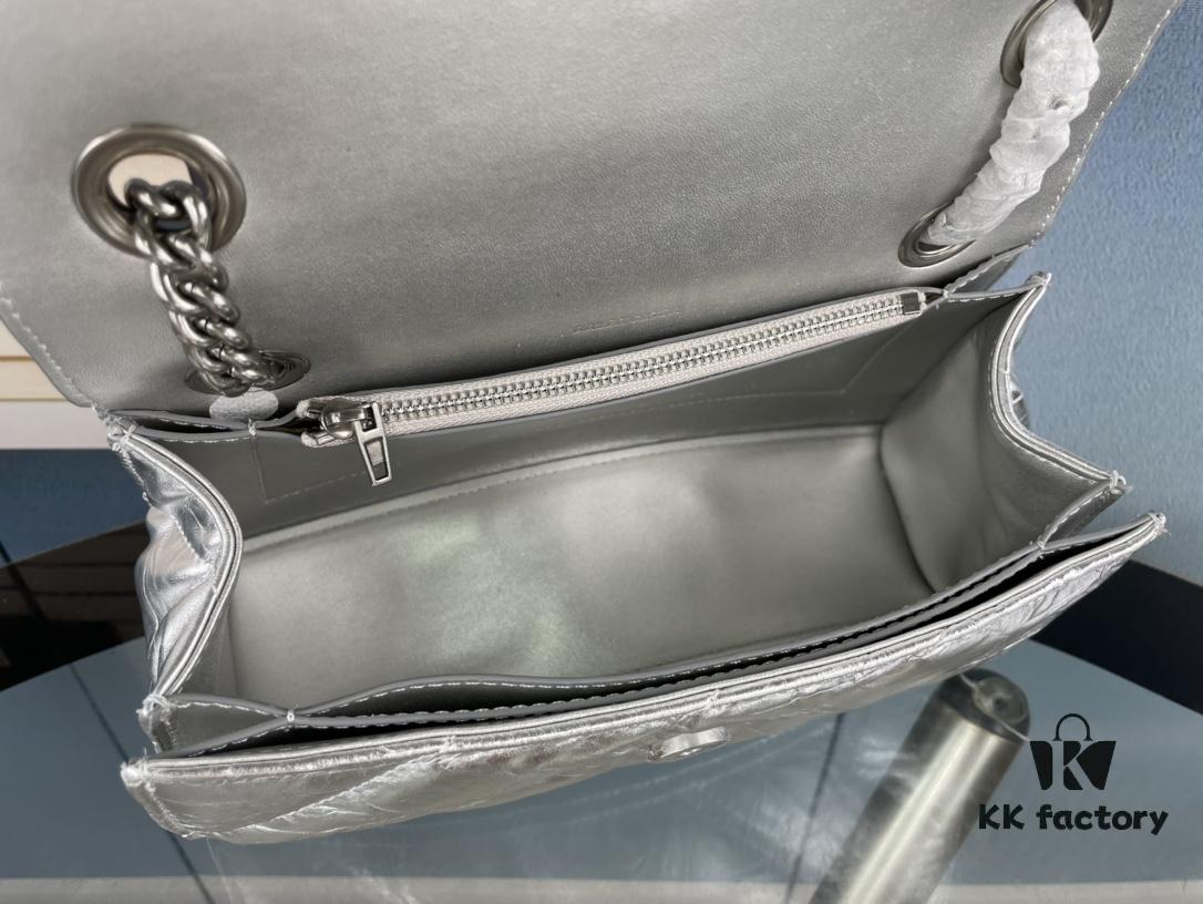 6930e24d6e68136f4d9b243e Balenciaga New Arrival Small Chain Hourglass Bag, Smooth Calfskin Leather, Waxed Leather