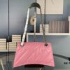 6930e2536e68136f4d9b2448 Balenciaga New Arrival Small Chain Hourglass Bag, Smooth Calfskin Leather with Waxed Finish
