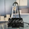 6930e2586e68136f4d9b2450 Balenciaga New Arrival Small Chain Hourglass Bag, Smooth Calfskin and Waxed Leather
