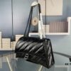 6930e2626e68136f4d9b245a Balenciaga New Arrival Large Chain Hourglass Bag, Smooth Calfskin, Wax Leather