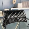 6930e2646e68136f4d9b245c Balenciaga New Arrival Large Chain Hourglass Bag, Smooth Calfskin, Wax Leather
