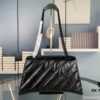 6930e2646e68136f4d9b245d Balenciaga New Arrival Large Chain Hourglass Bag, Smooth Calfskin, Wax Leather