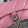 6930e2656e68136f4d9b2460 Balenciaga New Arrival Small Chain Hourglass Bag, Smooth Calfskin Leather with Waxed Finish
