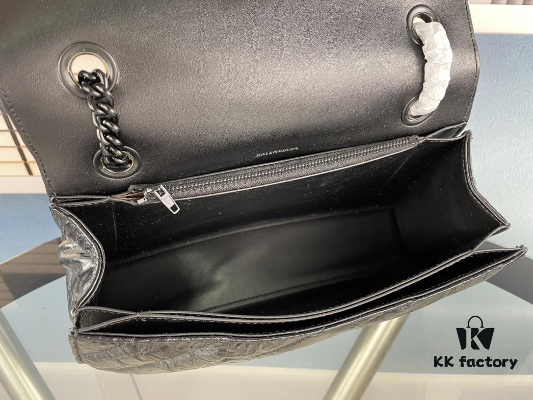 6930e2676e68136f4d9b2461 Balenciaga New Arrival Large Chain Hourglass Bag, Smooth Calfskin, Wax Leather