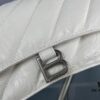 Balenciaga New Arrival Large Chain Hourglass Bag, Smooth Calfskin, Waxed Leather