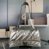 Balenciaga New Arrival Large Chain Hourglass Bag, Smooth Calfskin, Wax Leather