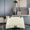 Balenciaga New Arrival Large Chain Hourglass Bag, Smooth Calfskin, Waxed Leather