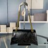 6930e2806e68136f4d9b248b Balenciaga New Arrival Small Chain Hourglass Bag, Calfskin with Cracked Wax Finish