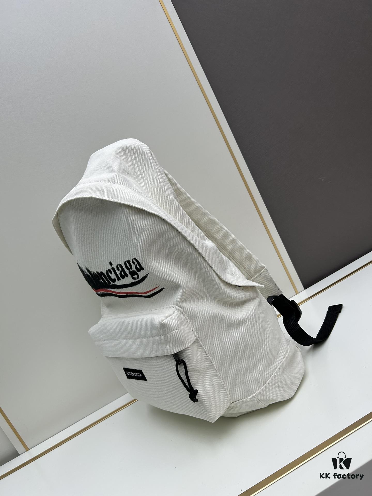 6930e28c6e68136f4d9b249b Balenciaga 24SS New Fuzzy Cola White Backpack