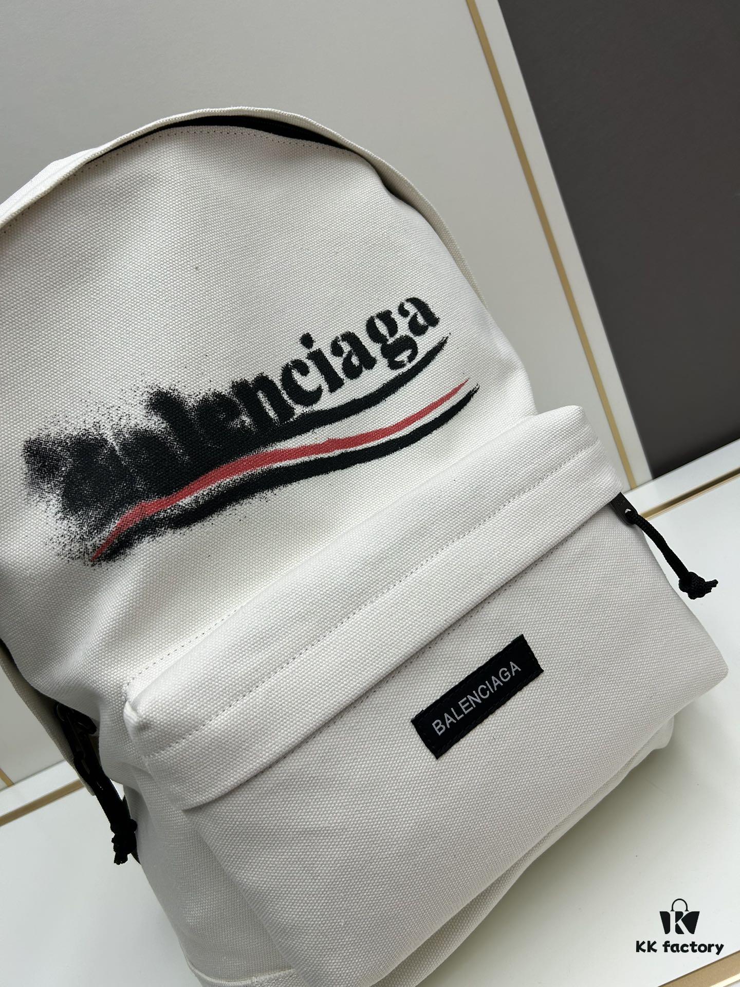 6930e28d6e68136f4d9b249f Balenciaga 24SS New Fuzzy Cola White Backpack