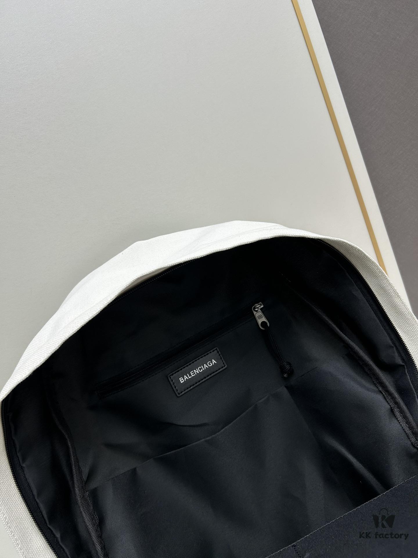 6930e2906e68136f4d9b24a3 Balenciaga 24SS New Fuzzy Cola White Backpack