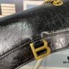 6930e2946e68136f4d9b24aa Balenciaga New Arrival Small Chain Hourglass Bag, Calfskin with Cracked Wax Finish