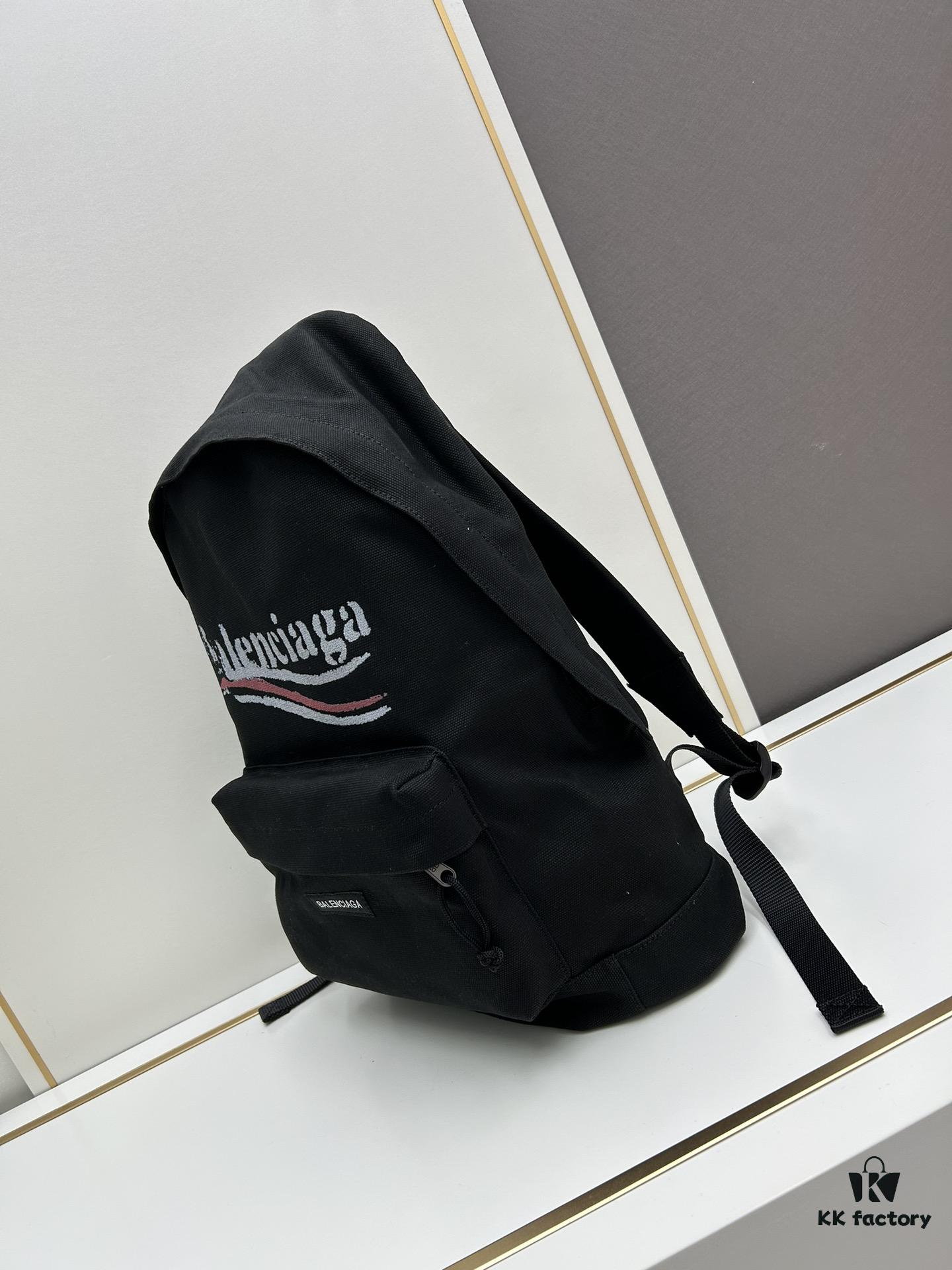 6930e29a6e68136f4d9b24b1 New BALENCIAGA FW Collection EXPLORER Series Backpack with Dual-Tone 'Coke' Embroidered Logo