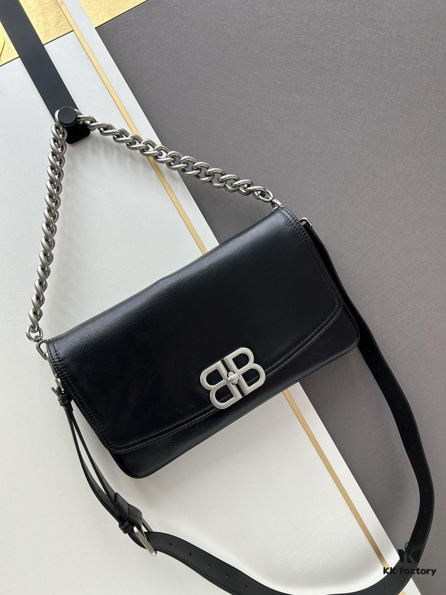 6930e2a86e68136f4d9b24c6 Medium Size 💰 Latest Hot-Selling Balenciaga New Soft Bag 84883, Top Grain Leather, Soft and Fine Texture, Stylish Metal Chain Strap
