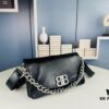 Medium Size 💰 Latest Hot-Selling Balenciaga New Soft Bag, Premium Full-Grain Leather, Soft and Exquisite Texture, Stylish Metal Chain Strap, Spacious Capacity