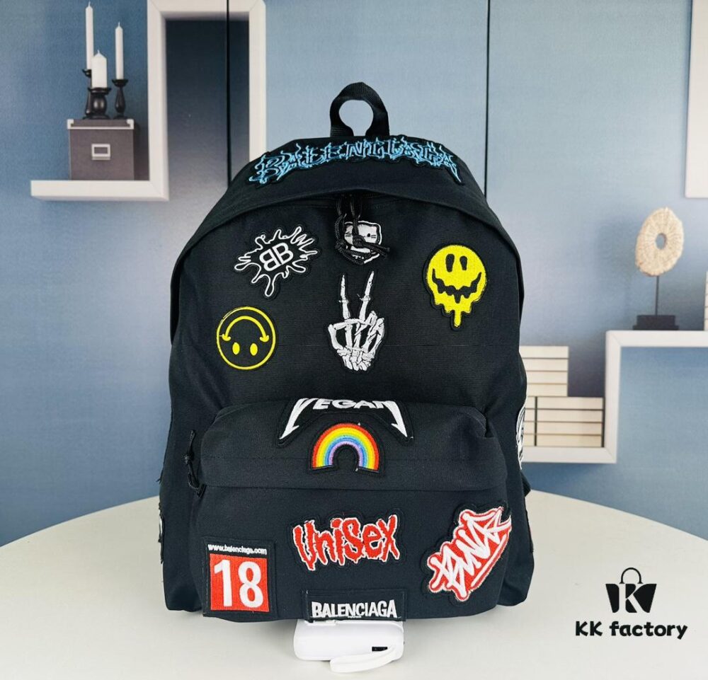 6930e2dd6e68136f4d9b2516 Shanghai Boutique / Balenciaga Graffiti Backpack ||| (Colorful Tag Black) Balenciaga