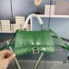 New Large-Sized Balencia Paris Flat Weave Hourglass Bag