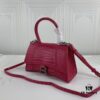 New Arrival☀Balencia Paris Home, This Season's Highlight Crocodile-Textured Black Hourglass Bag