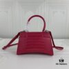 New Arrival☀Balencia Paris Home, This Season's Highlight Crocodile-Textured Black Hourglass Bag
