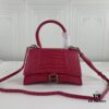 New Arrival☀Balencia Paris Home, This Season's Highlight Crocodile-Textured Black Hourglass Bag