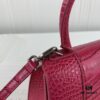 New Arrival☀Balencia Paris Home, This Season's Highlight Crocodile-Textured Black Hourglass Bag